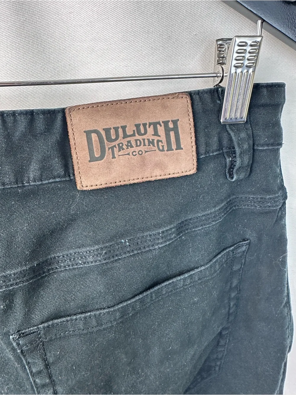 Duluth Trading Co Black Straight-Leg Men's Jeans